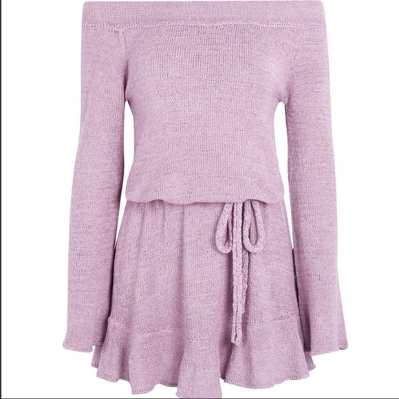 Off-Shoulder Sweater Dress/Tunic - Picture 4 of 6